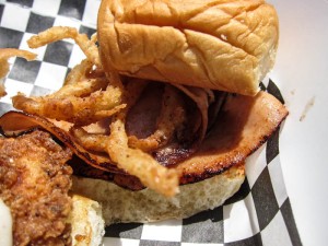 Fried Bologna Slider