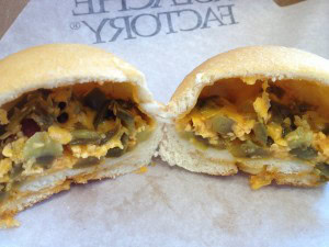 Jalapeno and cheddar kolache at Kolache Factory in Tustin