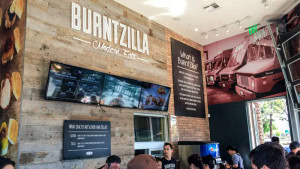 The clean interior of Burntzilla, Irvine