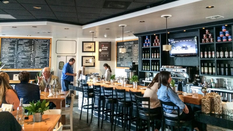 Interior of Kentro Greek Kitchen, Fullerton